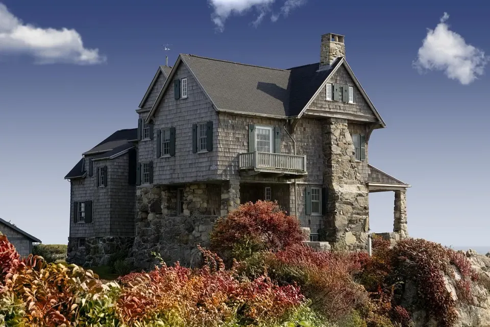 A house exterior with a front door and windows, the kind of home whose value determines when PMI can end