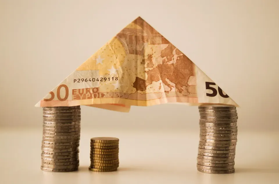 house, money, euro, coin