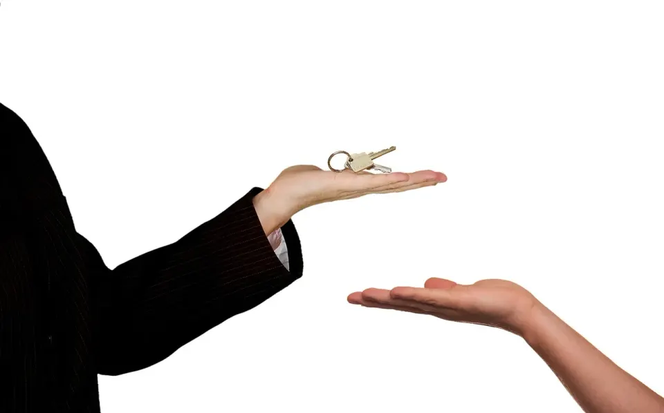 couple, move, key, apartment